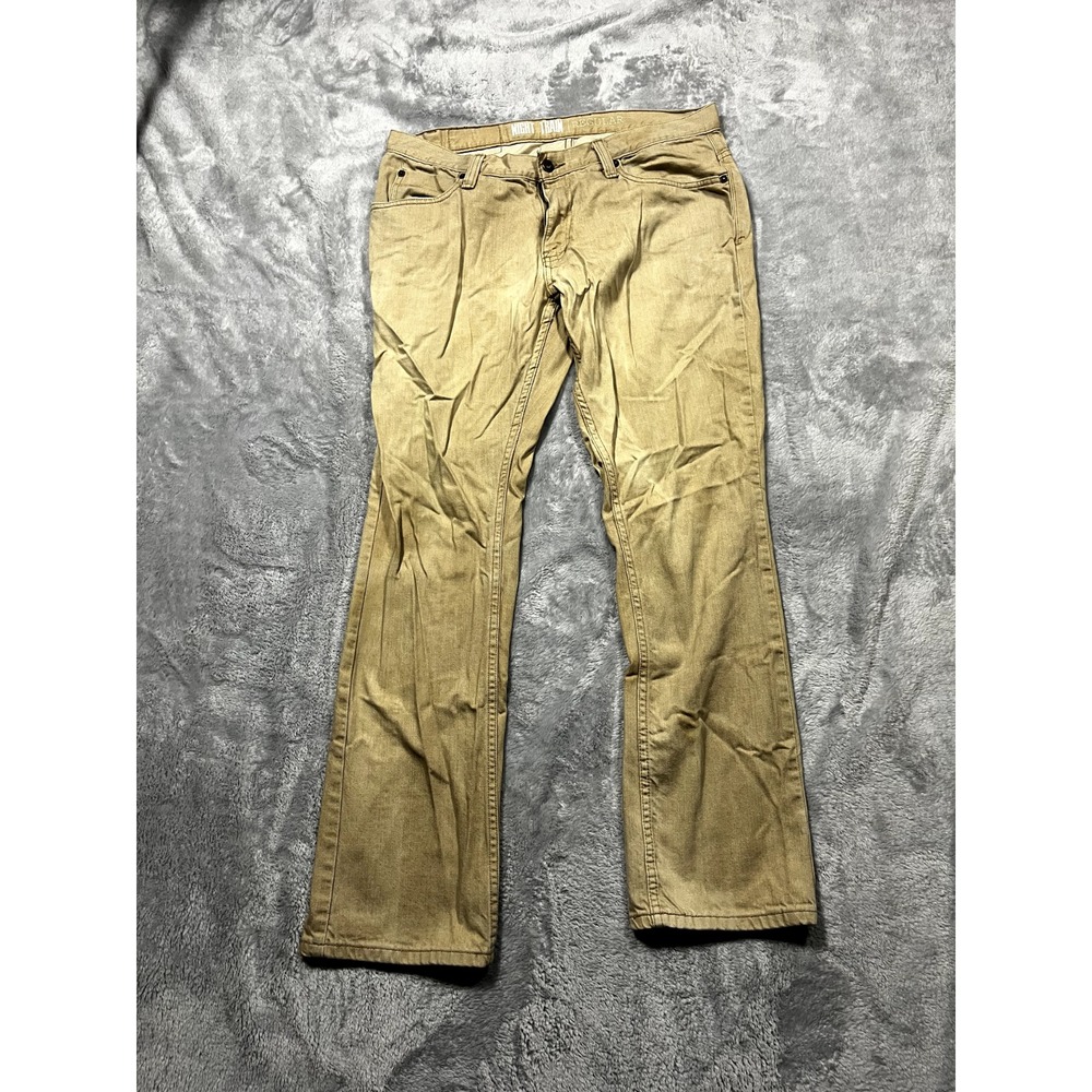 Freeworld Night Train Pants Mens 34x29 Brown Tan Regular A71